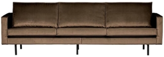 Rodeo Sofa 3-Sitzer Samt, Taupe