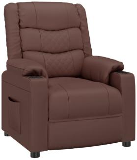 vidaXL Relaxsessel Braun Kunstleder [348044]