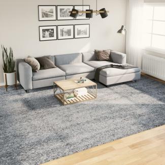 vidaXL Teppich Shaggy Hochflor Modern Blau 300x400 cm 375330