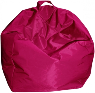 Dmora Pouf Ascia, Mehrzwecksessel, Sitzsack, Hockerhocker, Made in Italy, 65x65 h50 cm, Fuchsia