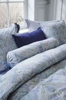 PiP Studio Dekokissen Moon Flower Kissen hellblau 53x53cm (1 Stück)