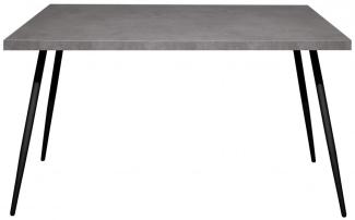 Esstisch schwarz matt graphit 140x90 cm Big System Rund-72-A/140x90 starr