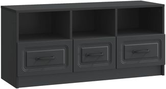 vidaXL TV-Schränk Schwarz 102 x 34,5 x 47 cm Holzwerkstoff 895826