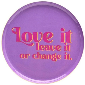 Giftcompany Servierschale Dekotablett Love Trays Love it, Leave it. (12,7cm)