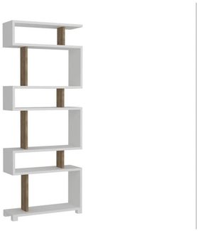 ibonto BÜCHERREGAL : 60 x 160 x 20 cm Weiß Aufbewahrungsregal (H 160 x T 160 x B 60 cm)