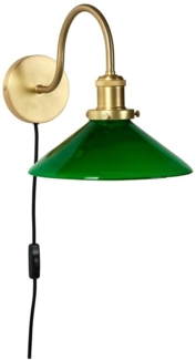 PR Home 4621513 Wandleuchte Axel Messing Grün E27