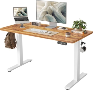 Elektrischer Schreibtisch Höhenverstellbar 120x60 cm Stehschreibtisch Ergonomisch