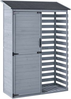 Werkzeugschuppen CENGIO 130 cm 57 cm Grau