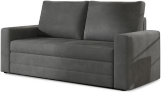 Eltap Wave Sofa (Paros 06) mit Schlaffunktion, Dunkelgrau, 90 x 90 x 160 cm
