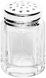 Brillibrum Salzstreuer Mini Gewürzstreuer Eckig Glas Feinsilber Silber Salzstreuer, (1-tlg)