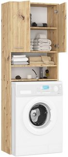 Raumhirsch Furniture Waschmaschinenumbauschrank mit zwei Türen, 64 × 30 × 180 cm