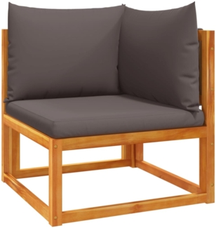 vidaXL Gartensofa-Ecke mit Kissen Holz Akazie & Seil 4008160
