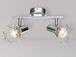 GLOBO LIGHTING Deckenstrahler, LED wechselbar, warmweiß, Industrial Style Gitterlampe über-n Esstisch Industriedesign, B 25,5cm