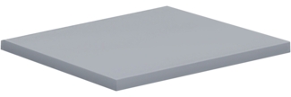 VCM Schreibtisch Tischplatte Lona 914574 Grau H. 2 x B. 50 x T. 50 cm