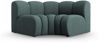 Micadoni rundes Eckmodul Lupine Chenille Haga Petrol