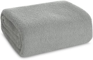 Sofadecke BOUCLE silber 150x200 cm silber