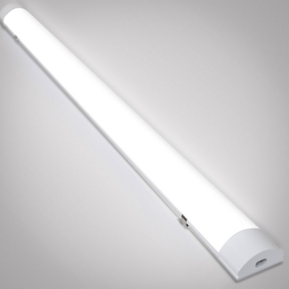 Clanmacy Außen-Deckenleuchte LED Feuchtraumleuchte Keller Werkstatt Neutralweiß Deckenleuchte 120cm