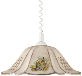 Helios Leuchten Pendelleuchte Küchenlampe Keramik, Keramiklampe, Deckenlampe, Hängelampe Esstisch, Küche Esszimmer Küchentisch, Deckenleuchte hängend höhenverstellbar