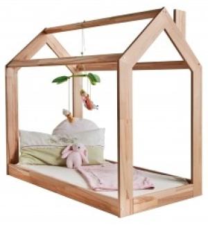 Hausbett Kernbuche Massivholz 70x140 cm