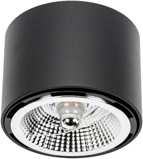 Deckenspots schwarz D-120mm AR111 GU10 IP20 rund