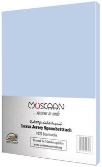 Müskaan Spannbettlaken Jersey Spannbettlaken, Baumwolle, (1 Stück), mit Gummizug