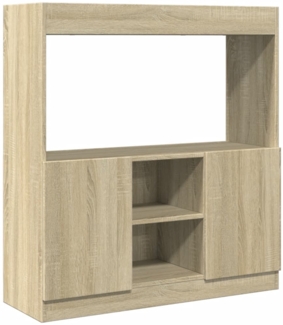 vidaXL Highboard Sonoma-Eiche 92x33x100 cm Holzwerkstoff 855126