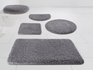 Kleine Wolke Badematte Mellow, Höhe 40 mm, rutschhemmend beschichtet, fußbodenheizungsgeeignet, schnell trocknend, Polyester, rechteckig, Badteppich, Uni-Farben, weich, rechteckig & rund erhältlich