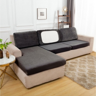 Rosnek Sofahusse Stretch, Samt, mit elastischer Unterseite, für Sofa