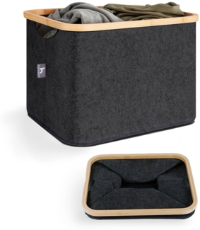 HENNEZ Aufbewahrungskorb 40L Faltbarer Wäschekorb - Körbe zur Aufbewahrung, kompatibel für IKEA KALLAX Regal