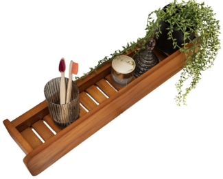 Destiny Wandboard SPA & LIVING, Ausführung nach Wahl, 64 x 13 x 10 cm, Teak