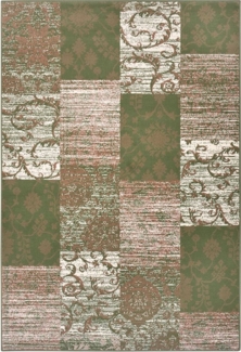 HANSE Home Designteppich Teppich Bloques Grün Creme, rechteckig, Höhe: 9 mm