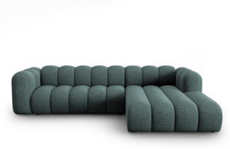 Micadoni Modulares Ecksofa Lupine 4-Sitzer Rechts Chenille Petrol