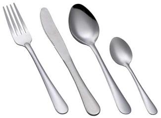 24 teilig Michelino 10544 - Besteckset - 24 Stück - Edelstahl für 6 Personen silber