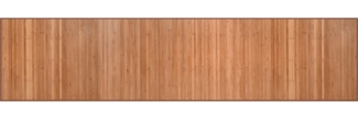 vidaXL Teppich Rechteckig Natur 70x300 cm Bambus 376877