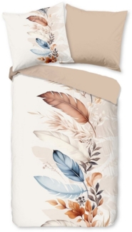 good morning Bettwäsche Baumwolle, Renforcé, 2 teilig, Federn, beige