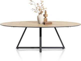 RIDGEFIELD Esstisch braun Eiche Furnier 240cm x 120cm x 77cm