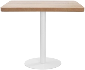 vidaXL Bistrotisch Hellbraun 80x80 cm MDF [286432]