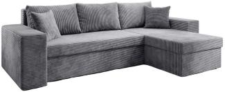 Luxusbetten24 Schlafsofa Designer Sofa Denver, mit Stauraum und Schlaffunktion