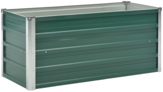 vidaXL Garten-Hochbeet Verzinkter Stahl 100x40x45 cm Grün 44855