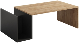 Vicco Couchtisch Goldkraft Eiche/Anthrazit 100x50 cm, Avento