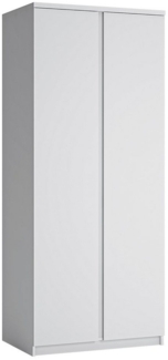 Lomadox Kleiderschrank FORTALEZA-129 in weiß, 2-türig, B/H/T ca. 83,1/200/58 cm