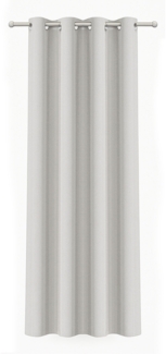 Bestlivings Blickdichte Hellgraue Gardine mit Ösen in 140x225 cm ( BxL ), in vielen Größen und Farben