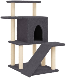 vidaXL Kratzbaum mit Sisal-Kratzsäulen Dunkelgrau 97 cm 172099