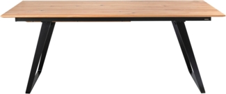 Musterring Esstisch Tavia, Bügelgestell in 3 Farben, Platte Charakter-Eiche geölt, ausziehbar