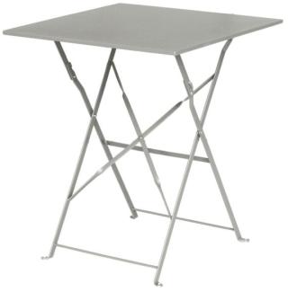 Bolero Viereckiger Klappbarer Terrassentisch Stahl Grau 60Cm