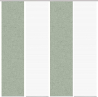 Vision S Schiebegardine 084827 PIVE Schiebegardine, halbtransparent, Bambusoptik, 260x60 cm (4 St), 100% Polyester