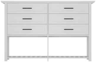 FUFU&GAGA Kommode mit 6 Schubladen,Sideboard Wohnzimmer 140 cm