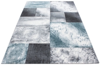 Homtex Teppich, 80x150 cm, Wunderschöne Kurzflor Teppich 13 mm, Moderner Designer Konturenschnitt