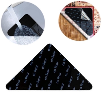 STILVORA Antirutsch Teppichunterlage 30er-set Teppichunterlage Anti-Rutsch-Antirutschmatte Fixierpads, (Teppichstopper wiederverwendbare waschbare, 30-St, 10,5×15 cm zuschneidbar), für Teppichkanten auf Laminat Fliesen Holz Marmor