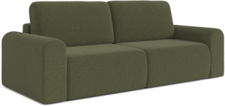 AX LIVING Modern Schlafsofa Otterton 250 cm Schlafsofa Grün Bettkasten